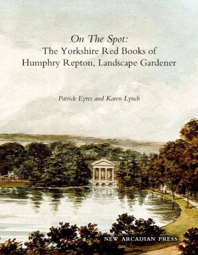 Cover of 'On the Spot' book, showing a classical-style temple by a lake in a landscaped garden.
