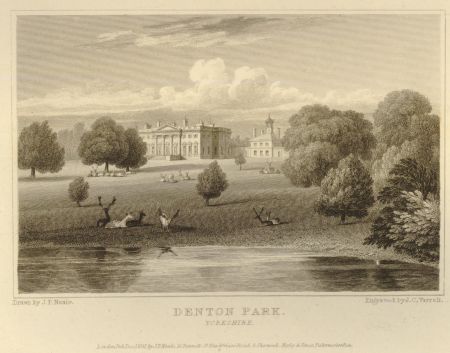 Figure 10 - View of Denton Park in J P Neale’s ‘Views of the Seats, Mansions, Castles...’ (London: 1818-1823, Volume V, Plate 34) © The Trustees of the British Museum.