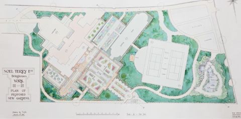 George Dillistone plan of Goddards Garden, York courtesy of National Trust George Dillistone plan of Goddards Garden, York courtesy of National Trust