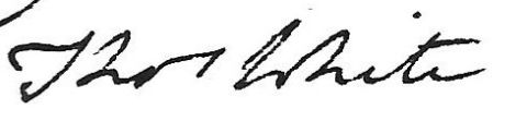 Thomas White signature