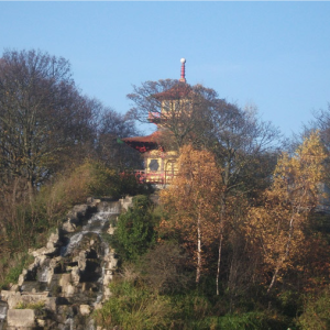 The restored cascade at Peasholm Park. Photo © Friends of Peasholm Park.