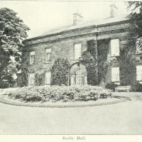 Figure 9. West front of Busby Hall with island bed in front from Fairfax-Blakeborough (1912, 67).