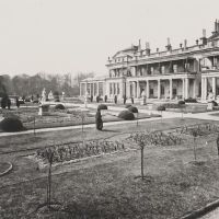 Figure 15. South facade Grimston Park mansion and formal terrace parterre in 1870, designed by William Andrews Nesfield.