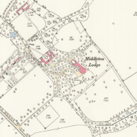 Middleton Lodge from OS 25" 1st edition, surveyed 1892. National Library of Scotland CC-BY-NC-SA