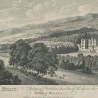 Bolton Hall c. 1775. British Library, Maps K.Top.45.14.